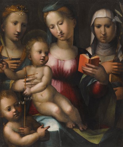 The Madonna and Child with Saints Anne, Catherine and The Infant John the Baptist by Giorgio di Giovanni